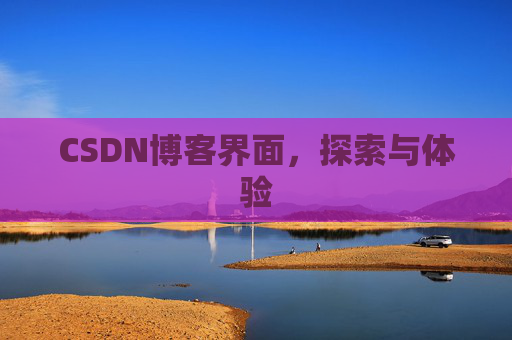 CSDN博客界面，探索与体验